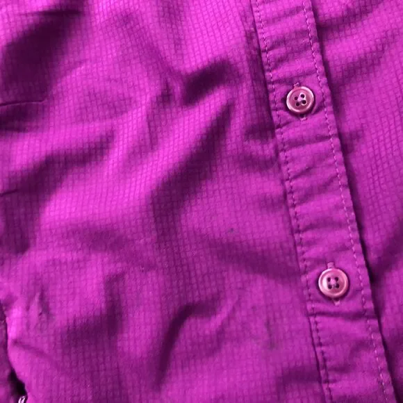 Columbia Shirt Womens XS Purple Short Sleeve Vented Fishing Outdoors PFG * - Picture 6 of 15